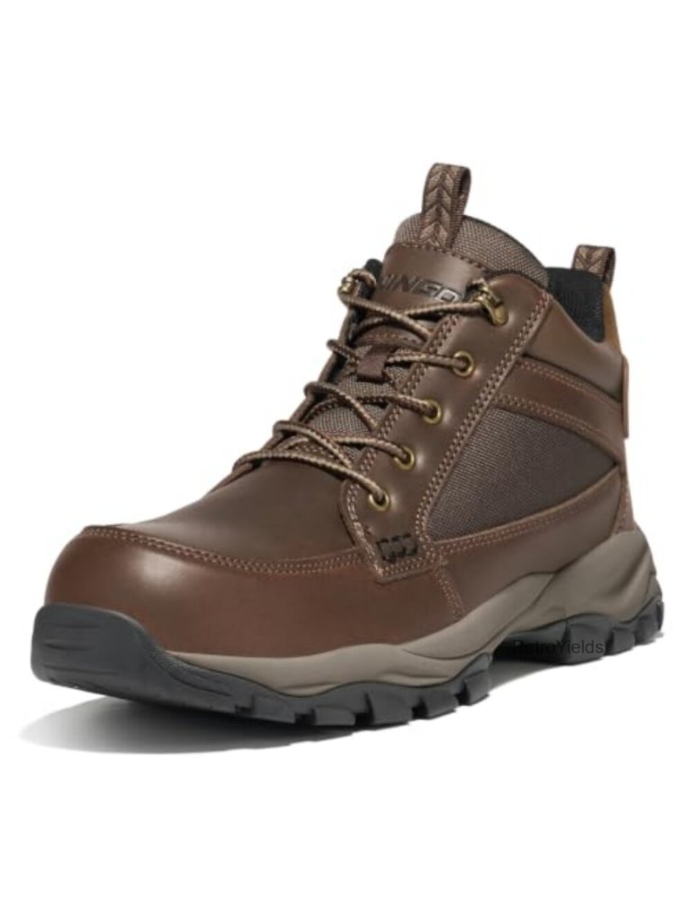 Composite Toe Work Boots Water & Slip Resistant Leather Mens Safety Shoes